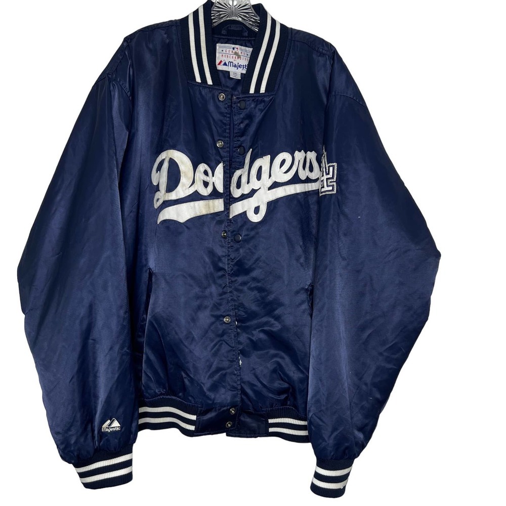 Dodgers Vintage Majestic Athletic Varsity Puffy Jacket Made in Korea Size XXL